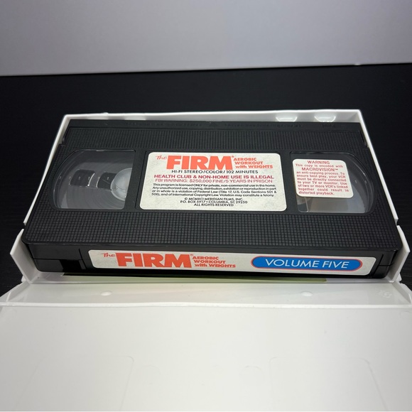 THE FIRM Volume Five VHS Aerobic Workout With Weights Abs Hips & Thighs - Picture 6 of 6